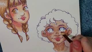 Coloring Dark Skintones with Crayola Color Pencils