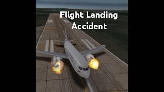 Flight Landing Accident_royal nepal airlines #flysim #rfsflight  #aviation #video #landing #crash