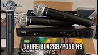 Shure Wireless Microphones BLX288/PG58 H9