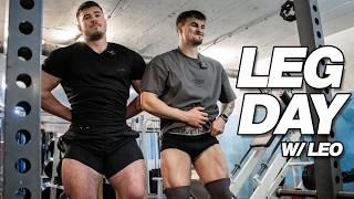 HOW TO GROW BIGGER LEGS | BRUTAL LEG DAY W/ LEO