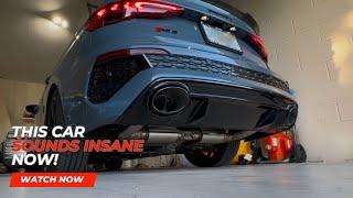 Sounds Insane! Audi 8Y RS3 ECS Exhaust Install & Sound Test