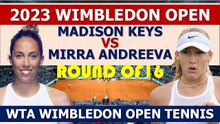 Madison Keys Vs. Mirra Andreeva | wimbledon 2023 | wta match @fykgamer