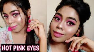 Hot Pink Makeup TUTORIAL | Sayanitun Ray