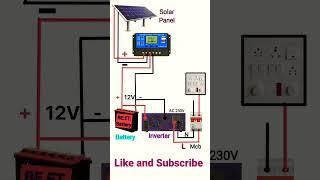 Solar panel connection with battery inverter off-grade #mrengineer #solarsyst #mrengineer