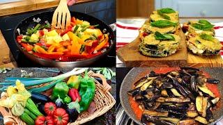 5 CONTORNI DI VERDURE DI STAGIONE SENZA FORNO! - 5 VEGETABLE SIDE DISHES WITHOUT OVEN!