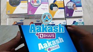 Aakash+Byjus JEE 11th & 12th Material and Tab Unboxing and Overview | Live + Offline Course | 2022