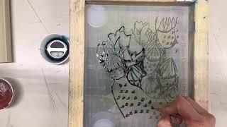 Silk screen Drawing Fluid Method