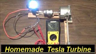 Homemade Tesla Turbine still producing power after 5 years!