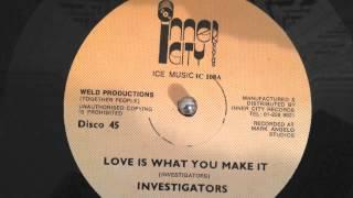 Investigators "love is what you make it'