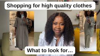 How to spot high quality clothes | Anesu Sagonda