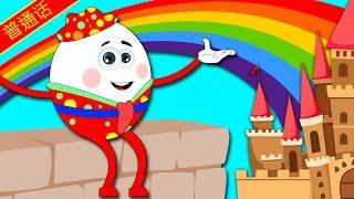 普通话童谣 | Humpty Dumpty Sat on a Wall | 胖蛋儿坐在墙上 | Nursery Rhymes by HooplaKidz Mandarin