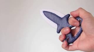 3D Pen.DIY.CS:GO knife shadow daggers. Timelapse. Тычковый нож "Shadow daggers" 3д ручкой. 如何用笔绘制3D刀
