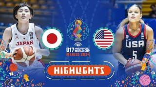 Quarter-Finals: Japan  vs USA  | Highlights | FIBA U17 Women's Basketball World Cup 2024