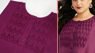 Enjoy cutting and sewing this beautiful neck design for a women's kurti as much as I did.