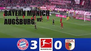 Bayern Munich vs Augsburg 3-0 | 2024 Bundesliga | Match Highlights