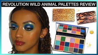 REVOLUTION WILD ANIMAL PALETTES TESTING AND REVIEW | ANIMAL PRINT COLLECTION