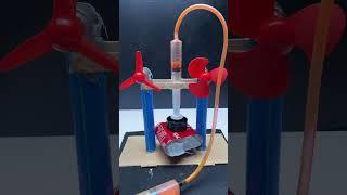 Hydraulic pressure machine project • Dc Motor #tech #hydraulic #dcmotor #scienceproject #experiment