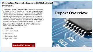 Diffractive Optical Elements DOE Market Insights, Forecast to 2026