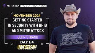 Day 1 - Getting Started in Security 11-2024 #livestream #infosec #training