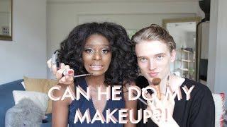 CAN MY HUSBAND SLAY MY MAKEUP FROM START TO FINISH? | JOY MUMFORD