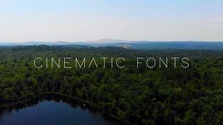 CINEMATIC FONTS - My Top 5 with FREE Downloads