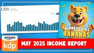 Amazon KDP Income Report May 2025 | How Much Money Selling Books?