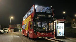 FRV. Stagecoach London Route N199. Trafalgar Square - St Mary Cray. E400 MMC B5LH 13082 (BL65 OYA)