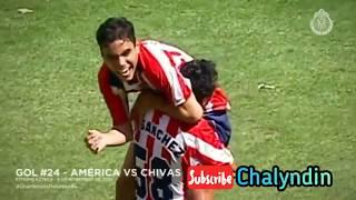 Top 5  Goles De Omar Bravo En Clasico Nacional ( Chivas Vs America  Clasicos)