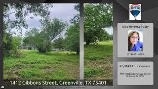 1412 Gibbons Street, Greenville, TX 75401