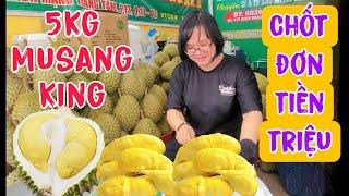 🟠Sáng sớm gặp khách sộp chi tiền triệu chốt 5 trái sầu Musang King.