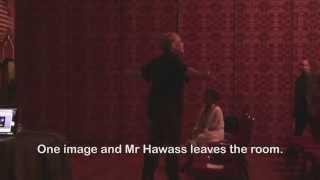 Zahi Hawass Storms out of Debate with Graham Hancock before it Begins