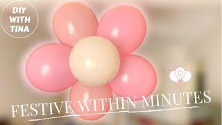  Quick and easy DIY balloon flower tutorial | Quick and easy DIY balloon flower decoration