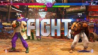 Street Fighter 6 Ken vs Ryu Gameplay No Commentary