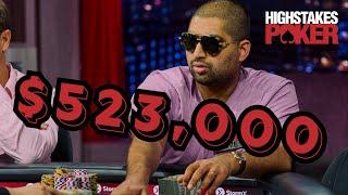 $523,000 Trips vs. Full House Cooler on High Stakes Poker!