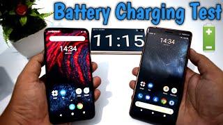 Nokia 6.1 Plus vs Nokia 7 Plus | Battery Charging Test | KnowledgeArena