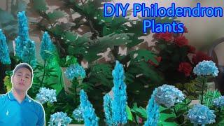 Diy Philodendron plants | step by step tutorial