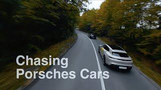 FPV Drone chasing Porsche Cars (Taycan , Carrera 911 T , Panamera)| Faget forest - Cluj Napoca |