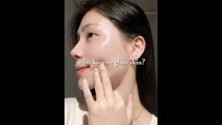 how to achieve korean glass skin ( easy) ️ #aesthetic #glassskin #skincare