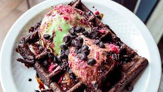 Chocolate & Pistachio flavoured ice cream waffles | Novotel | OMR | Chennai | thedining #shorts