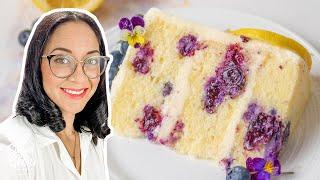 Lemon Blueberry Buttermilk Cake