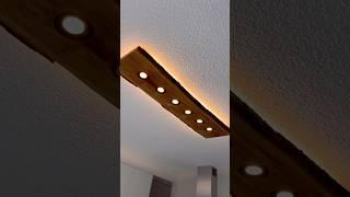 Aus einer Eichenbohle wird eine Deckenlampe 🪵️ #diy #lampe #lamp #heimwerker #werkstatt Anzeige