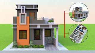 2 Bedroom House Design Ideas | 25*50 House Plan With Car Parking | 25×50 House Plan