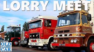 Old lorries meet at the Midway Truckstop | Fodens, ERFs, Leylands & other classic 1930s-1980s trucks