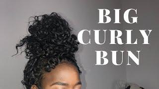 Big Curly Bun + Edges Tutorial