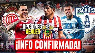 ULTIMO MOMENTO CHIVAS ¡INFORMACION CONFIRMADA! OPCIONES REAL DE INTERCAMBIO