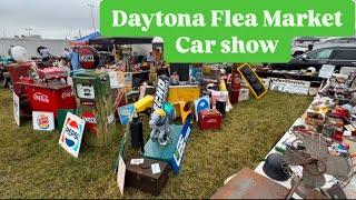 ANTIQUING AT THE FLEA MARKET DAYTONA FL CAR SHOW / PICK WITH ME FOR ANTIQUES AND VINTAGE