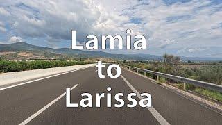 [4K] Driving from Lamia to Larissa (GR)