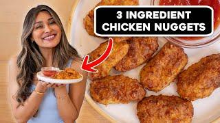 Crispy Chicken Nuggets with 3 Ingredients?! Low Carb, Gluten Free Airfryer Recipe