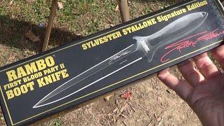 They Drew First Blood, Not Me. Rambo II Boot Knife ($62) Review. Rambo Shank. Not Just A Novelty.