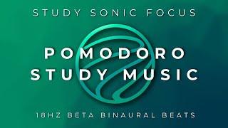 Sharpen Study Skills: Pomodoro Timer with 18Hz Binaural Beats for Peak Performance